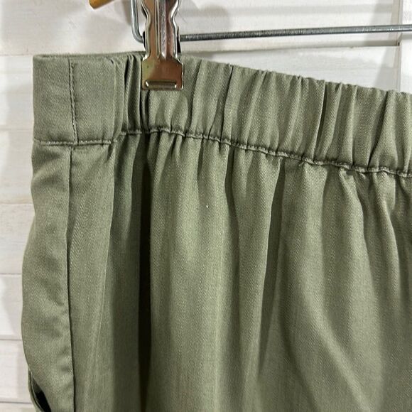 Chico’s Pants Size 2 (12) Green Crop Lightweight Flowy Lyocell * - Picture 9 of 13